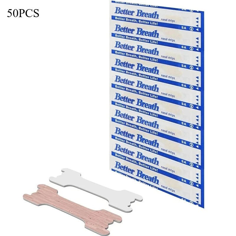 20/50/100pcs Breathing Nasal Strips Snoring Anti Snoring Strips Easier Better Breathe Health Care Right Way Stop Sleeping Well - Cozy & Co. Market