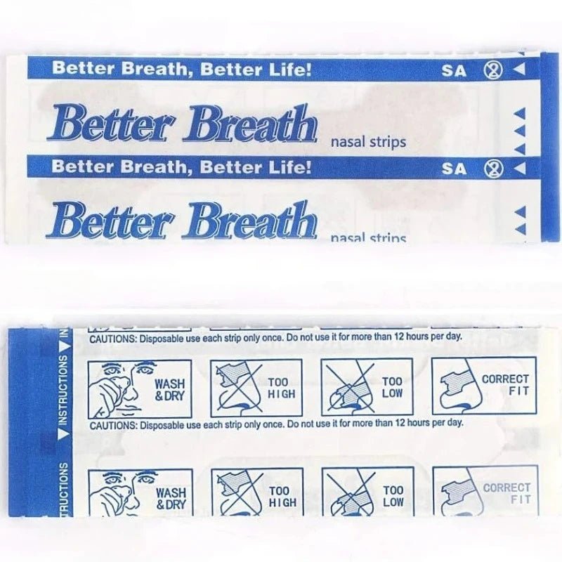 20/50/100pcs Breathing Nasal Strips Snoring Anti Snoring Strips Easier Better Breathe Health Care Right Way Stop Sleeping Well - Cozy & Co. Market