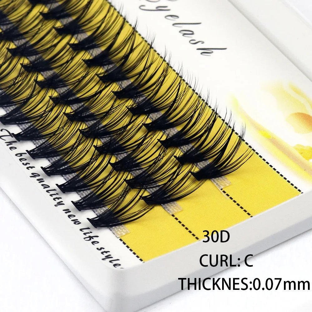20D/30D Mink Eyelashes 1 Box/60 Bundles Natural Eyelash extension 3D Russia Individual Eyelash Cluster Makeup Tools Lashes Cilia - Cozy & Co. Market