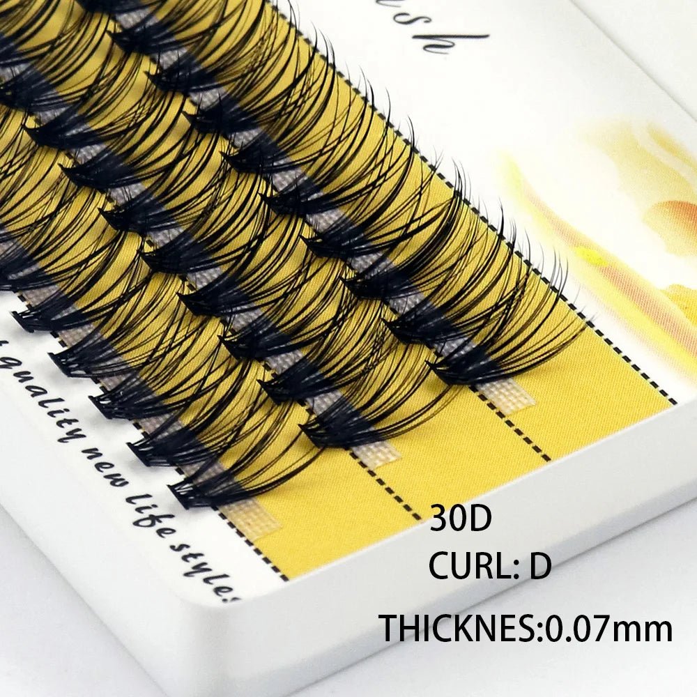 20D/30D Mink Eyelashes 1 Box/60 Bundles Natural Eyelash extension 3D Russia Individual Eyelash Cluster Makeup Tools Lashes Cilia - Cozy & Co. Market