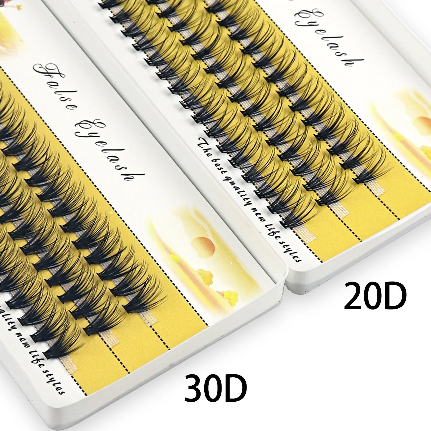 20D/30D Mink Eyelashes 1 Box/60 Bundles Natural Eyelash extension 3D Russia Individual Eyelash Cluster Makeup Tools Lashes Cilia - Cozy & Co. Market