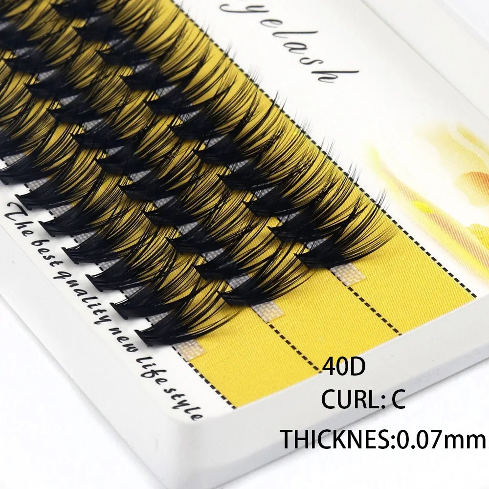 20D/30D Mink Eyelashes 1 Box/60 Bundles Natural Eyelash extension 3D Russia Individual Eyelash Cluster Makeup Tools Lashes Cilia - Cozy & Co. Market