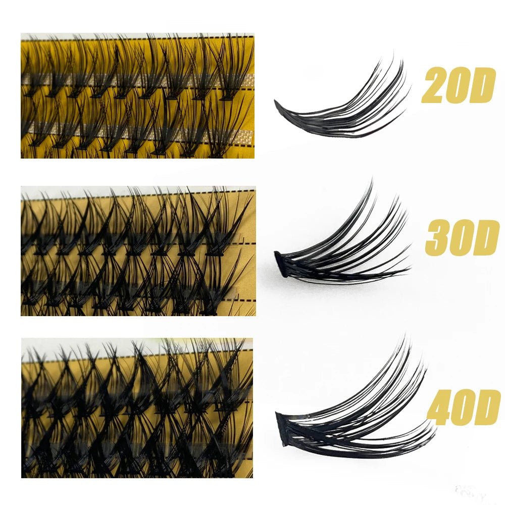 20D/30D Mink Eyelashes 1 Box/60 Bundles Natural Eyelash extension 3D Russia Individual Eyelash Cluster Makeup Tools Lashes Cilia - Cozy & Co. Market