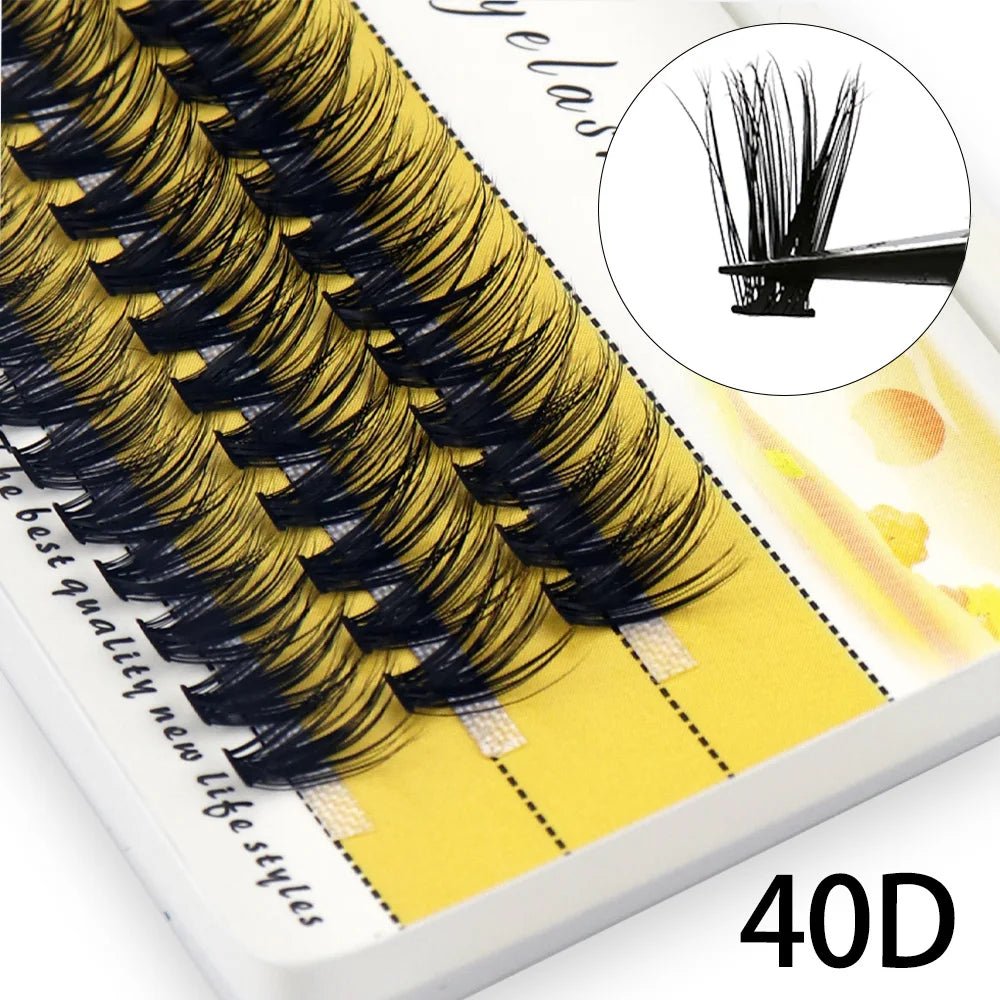 20D/30D Mink Eyelashes 1 Box/60 Bundles Natural Eyelash extension 3D Russia Individual Eyelash Cluster Makeup Tools Lashes Cilia - Cozy & Co. Market