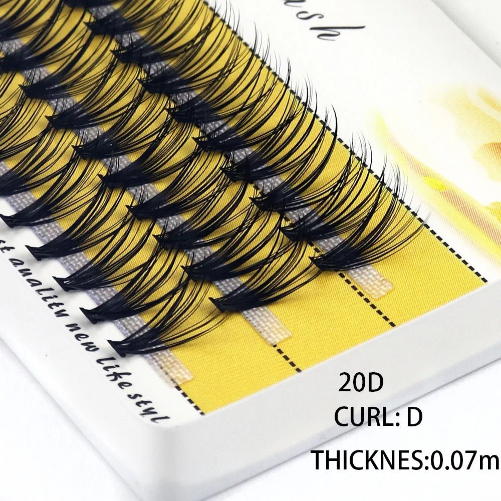 20D/30D Mink Eyelashes 1 Box/60 Bundles Natural Eyelash extension 3D Russia Individual Eyelash Cluster Makeup Tools Lashes Cilia - Cozy & Co. Market