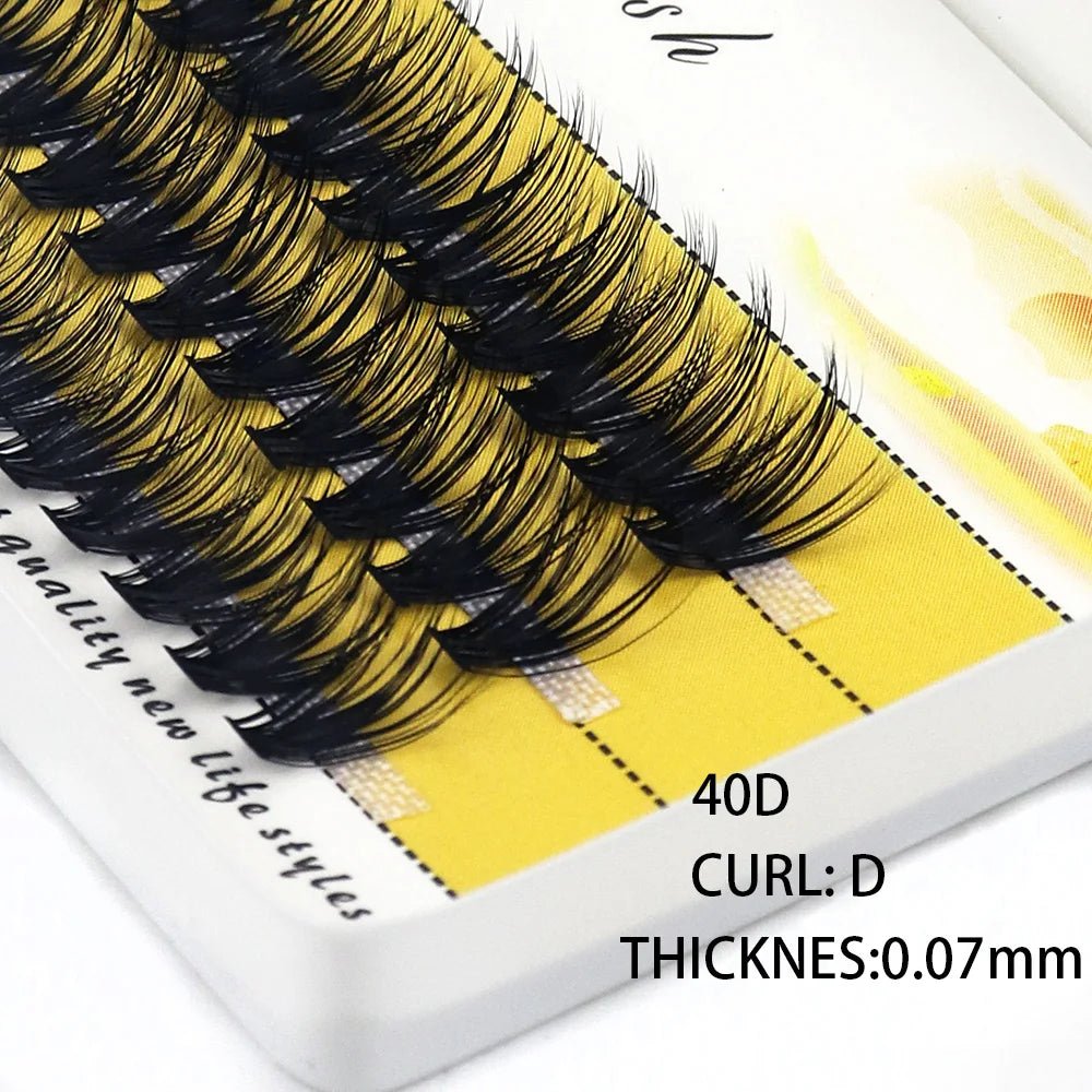 20D/30D Mink Eyelashes 1 Box/60 Bundles Natural Eyelash extension 3D Russia Individual Eyelash Cluster Makeup Tools Lashes Cilia - Cozy & Co. Market
