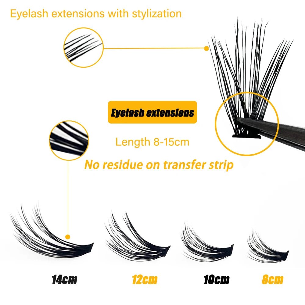 20D/30D Mink Eyelashes 1 Box/60 Bundles Natural Eyelash extension 3D Russia Individual Eyelash Cluster Makeup Tools Lashes Cilia - Cozy & Co. Market