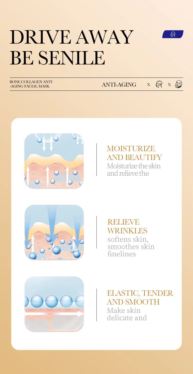 20pcs Snail Collagen Face Mask skincare Moisturizing Anti wrinkle Whitening Facial Masks Face Sheet Mask Korean Skin Care - Cozy & Co. Market