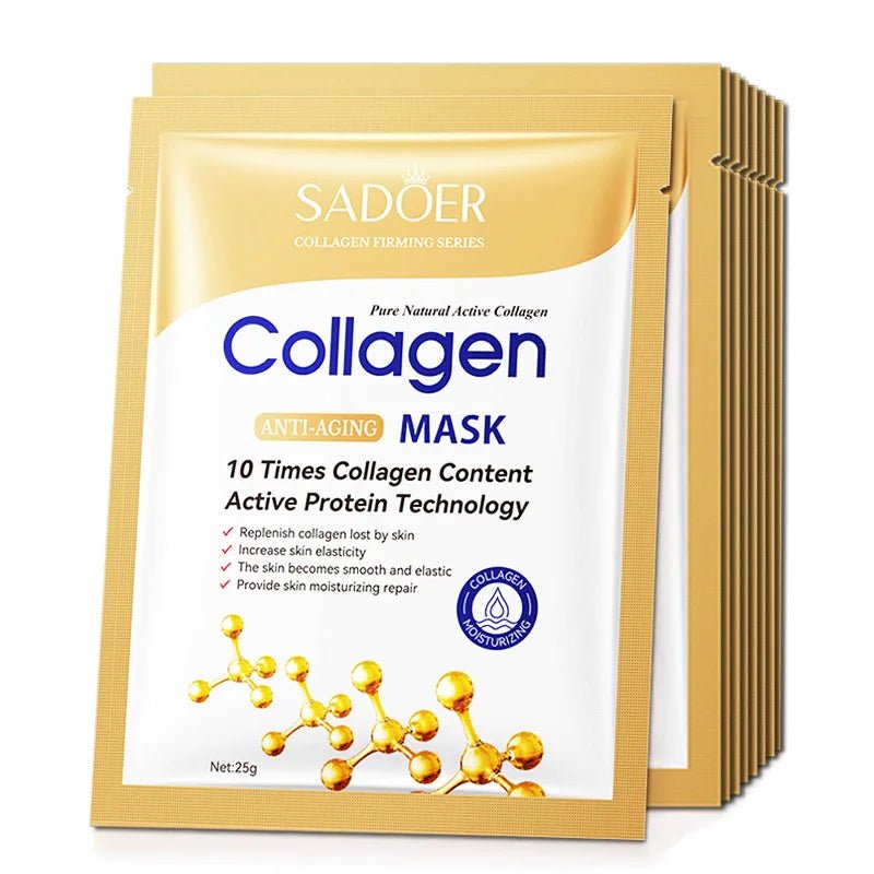 20pcs Snail Collagen Face Mask skincare Moisturizing Anti wrinkle Whitening Facial Masks Face Sheet Mask Korean Skin Care - Cozy & Co. Market