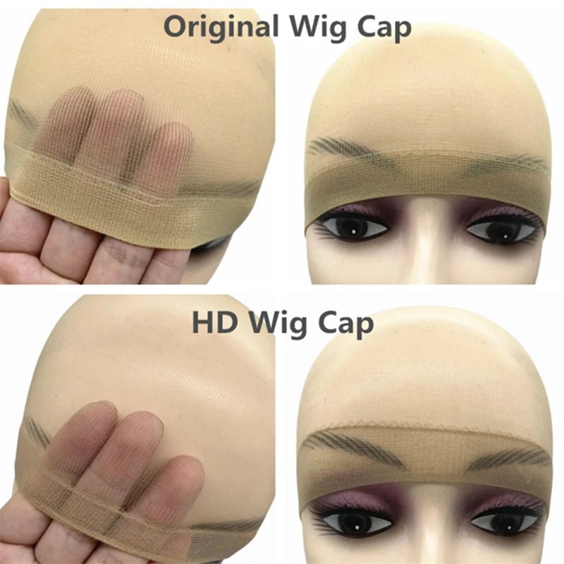 2/10/24Pieces Ultra-Thin HD Sheer Wig Caps for Women Invisible Stocking Bald Cap Lace Front Wig Accessories - Cozy & Co. Market