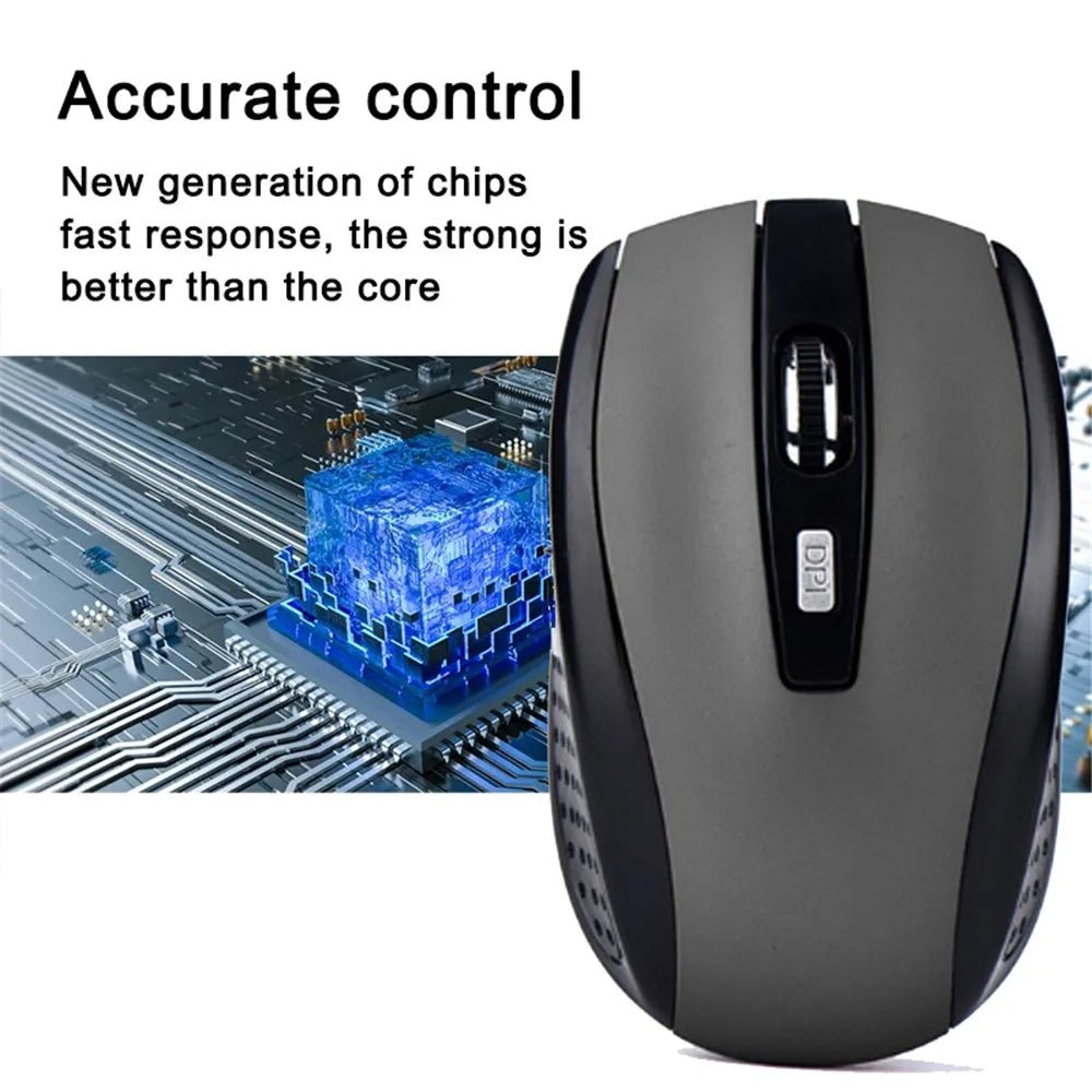 2.4G Wireless Mouse 2.4Ghz Gaming Mouse 6D Optical Wireless Mouse Slim Mini Noiseless Mice DPI1600 for Macbook PC Laptop - Cozy & Co. Market