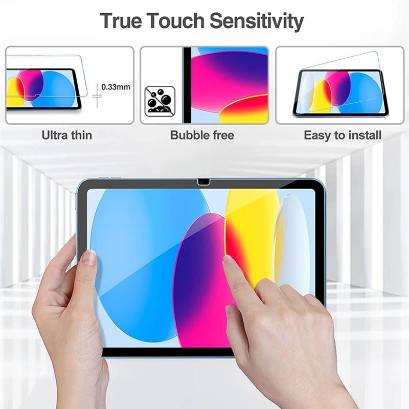 2PCS Glass Screen Protector Tablet Case IPad 10th Generation 11th 10.9 Inch 2025 iPad A16 A3354 A3355 A2696 A2757 Gen Cover - Cozy & Co. Market
