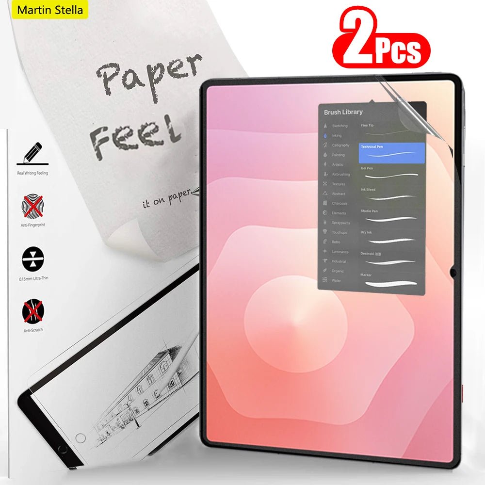 2Pcs Paper Feel Like Screen Protector For Samsung Galaxy Tab S11 Ultra S10 Lite Fe Plus S6 Lite Film No Glass - Cozy & Co. Market