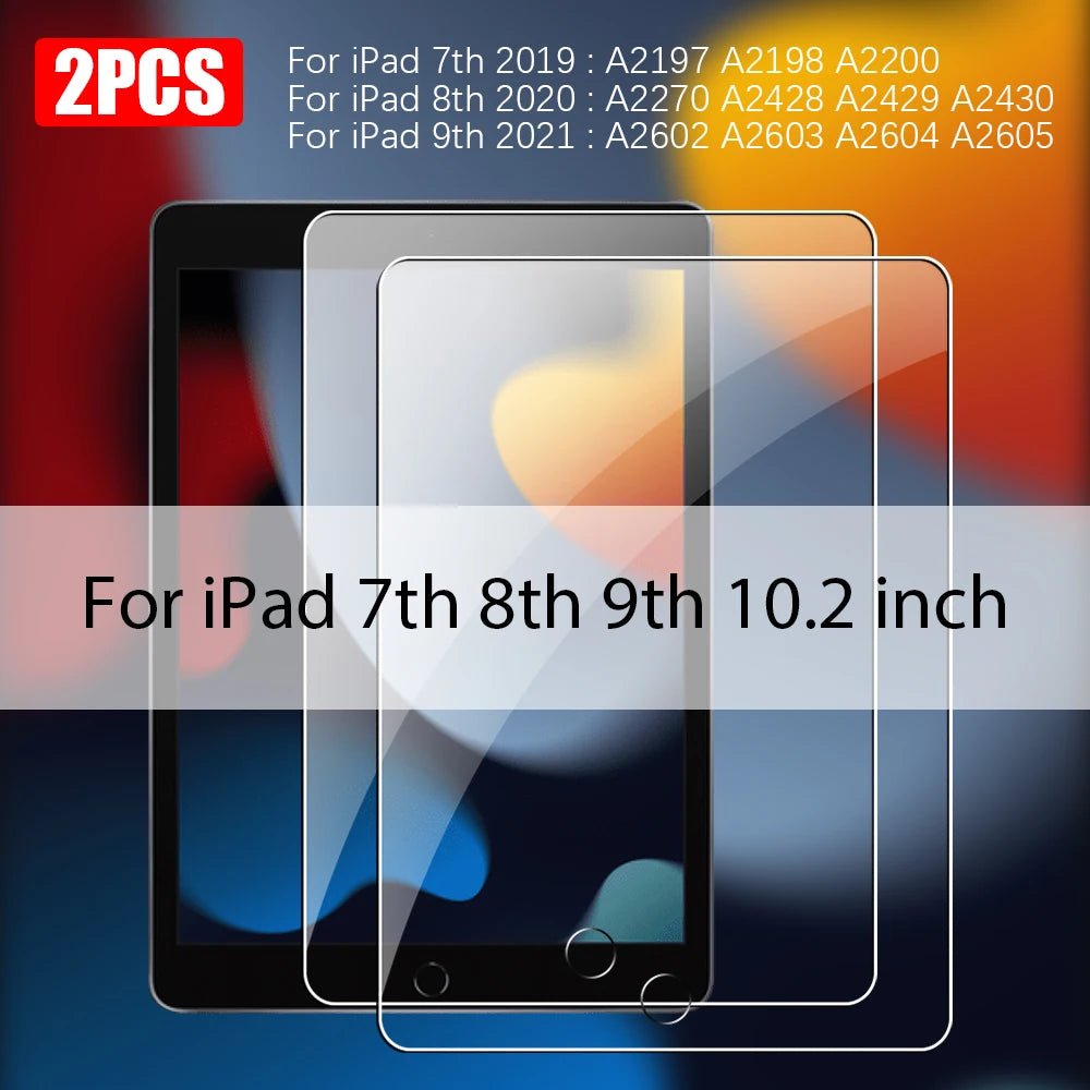 2Pcs Tempered Glass Screen Protector For iPad Pro 13 11th M5 M4 12.9 Air 11 M3 M2 5 4 Mini 6 7 10 9 9th 10th Generation A16 Film - Cozy & Co. Market