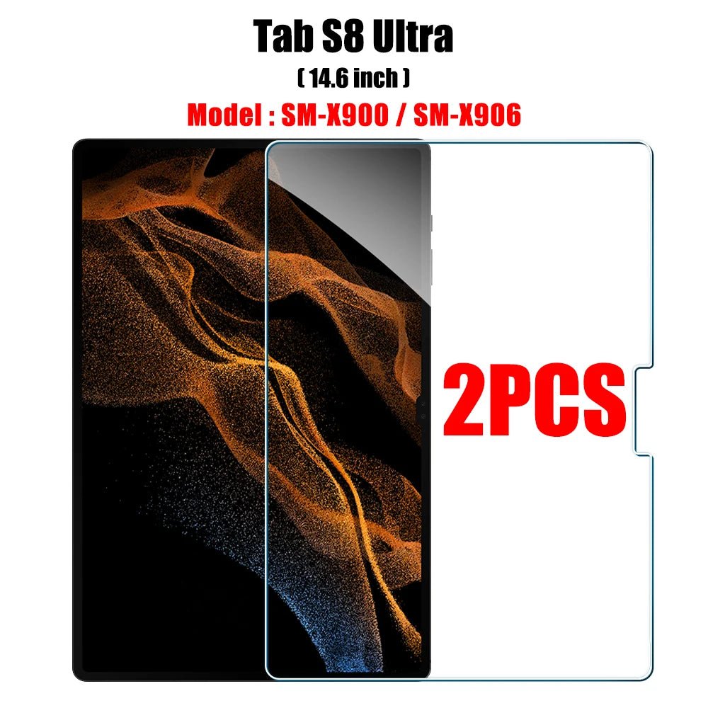 2PCS Tempered Glass Screen Protector for Samsung Galaxy Tab S8 Ultra Plus S6 Lite S7 Fe A7 Lite A8 S9 A9 Tablet Accessories Film - Cozy & Co. Market