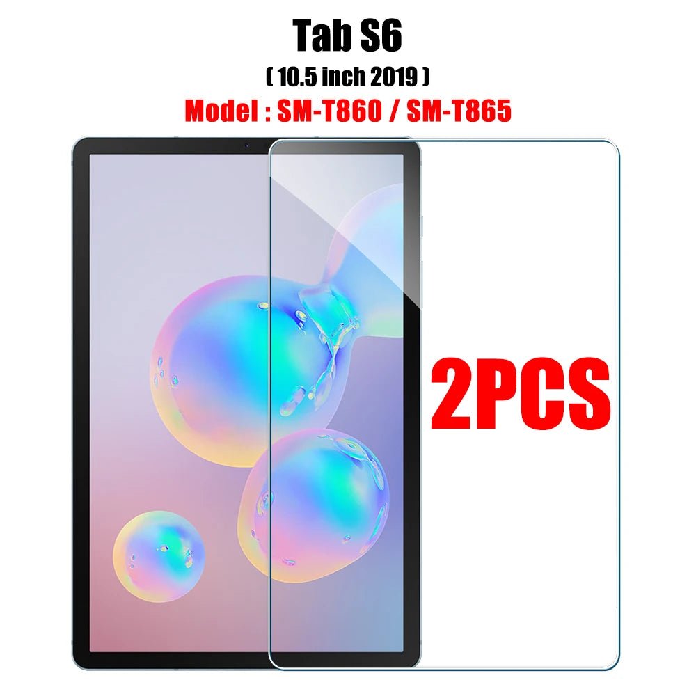 2PCS Tempered Glass Screen Protector for Samsung Galaxy Tab S8 Ultra Plus S6 Lite S7 Fe A7 Lite A8 S9 A9 Tablet Accessories Film - Cozy & Co. Market