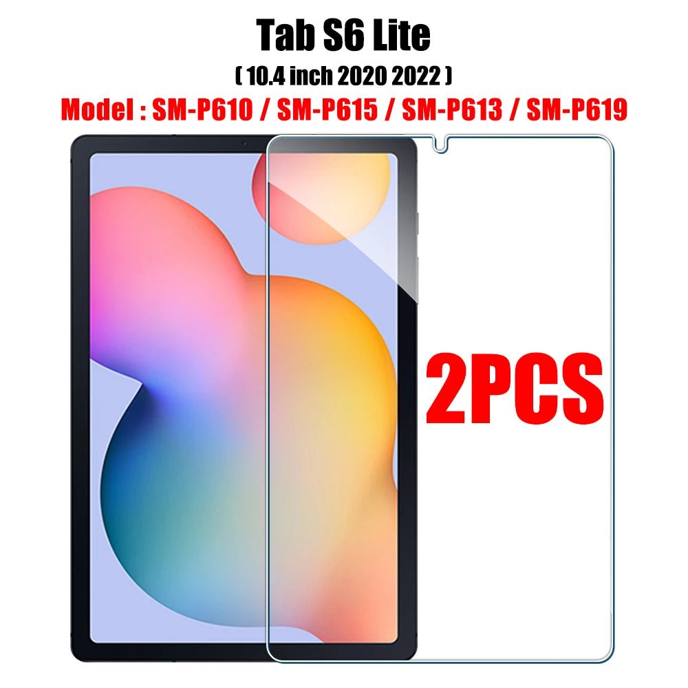 2PCS Tempered Glass Screen Protector for Samsung Galaxy Tab S8 Ultra Plus S6 Lite S7 Fe A7 Lite A8 S9 A9 Tablet Accessories Film - Cozy & Co. Market