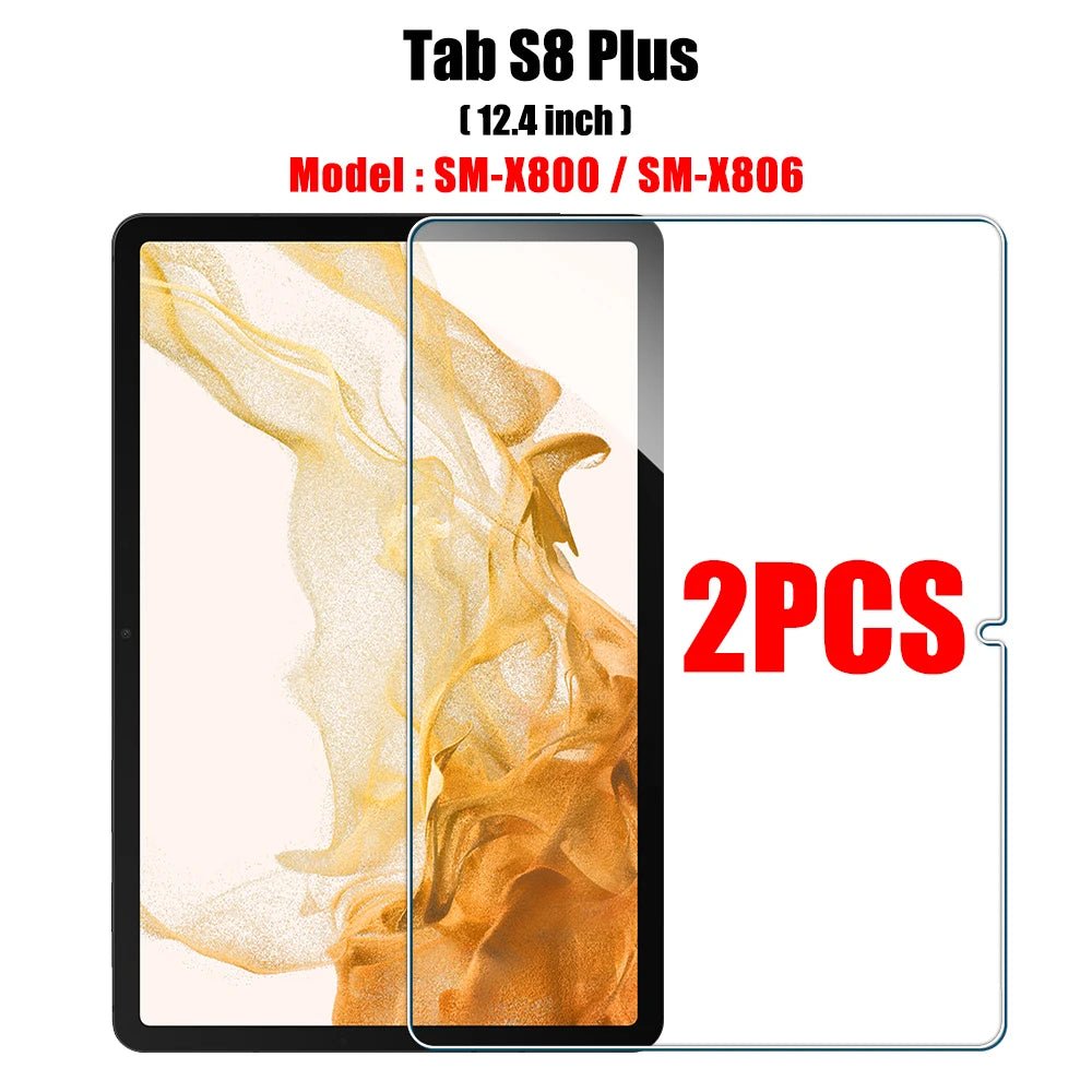 2PCS Tempered Glass Screen Protector for Samsung Galaxy Tab S8 Ultra Plus S6 Lite S7 Fe A7 Lite A8 S9 A9 Tablet Accessories Film - Cozy & Co. Market