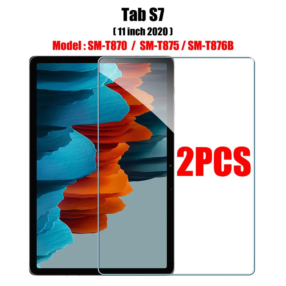 2PCS Tempered Glass Screen Protector for Samsung Galaxy Tab S8 Ultra Plus S6 Lite S7 Fe A7 Lite A8 S9 A9 Tablet Accessories Film - Cozy & Co. Market