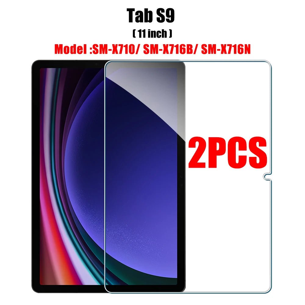 2PCS Tempered Glass Screen Protector for Samsung Galaxy Tab S8 Ultra Plus S6 Lite S7 Fe A7 Lite A8 S9 A9 Tablet Accessories Film - Cozy & Co. Market