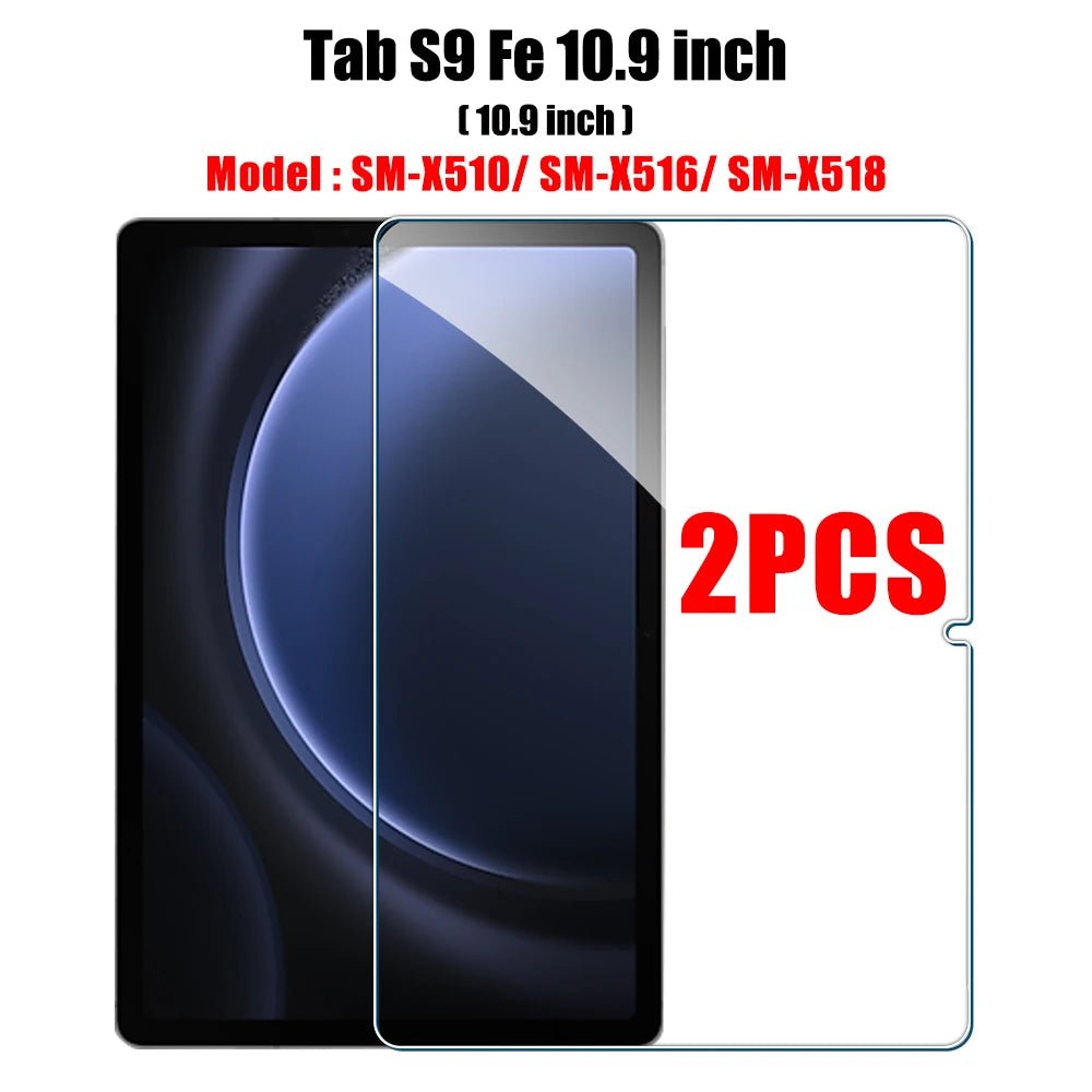 2PCS Tempered Glass Screen Protector for Samsung Galaxy Tab S8 Ultra Plus S6 Lite S7 Fe A7 Lite A8 S9 A9 Tablet Accessories Film - Cozy & Co. Market