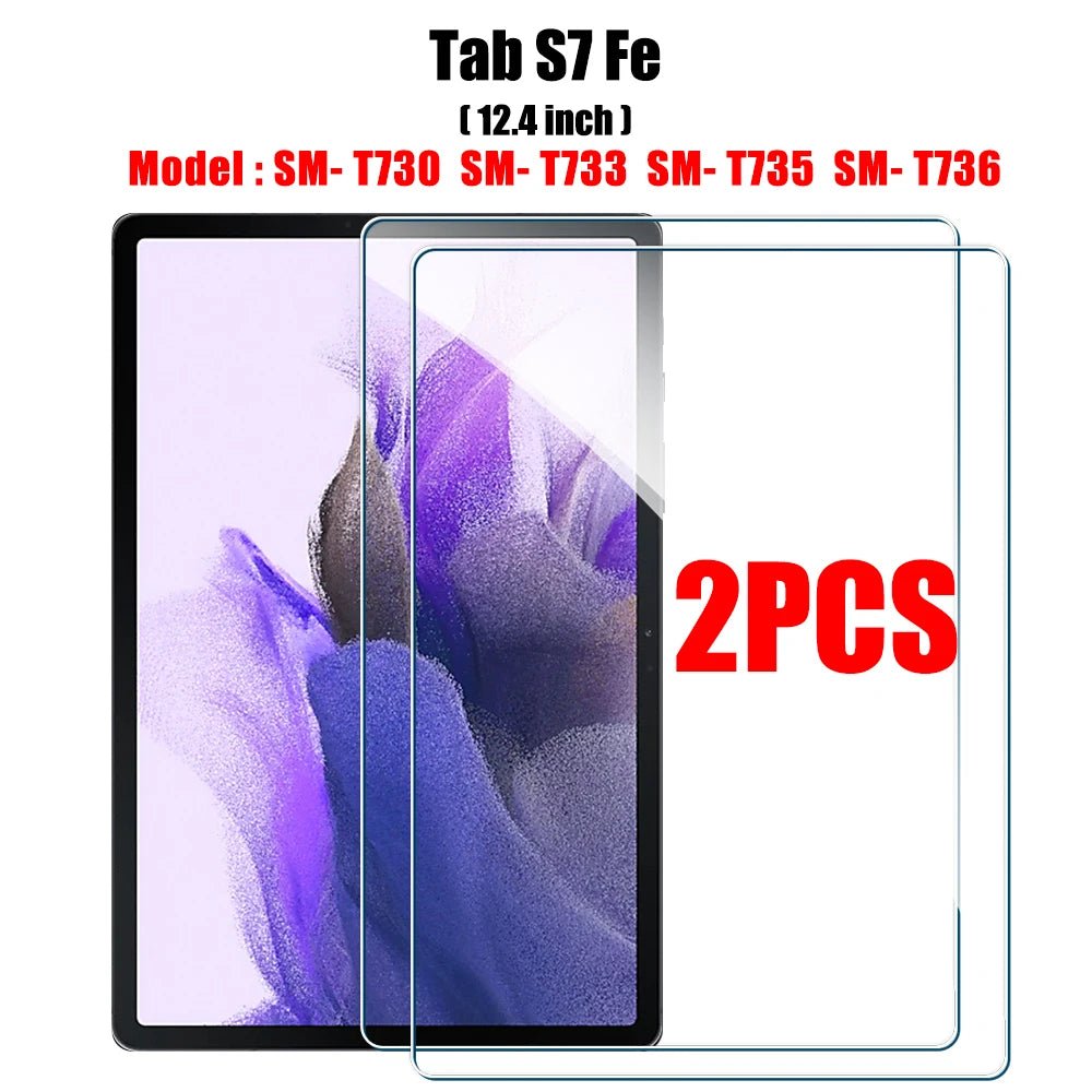 2PCS Tempered Glass Screen Protector for Samsung Galaxy Tab S8 Ultra Plus S6 Lite S7 Fe A7 Lite A8 S9 A9 Tablet Accessories Film - Cozy & Co. Market