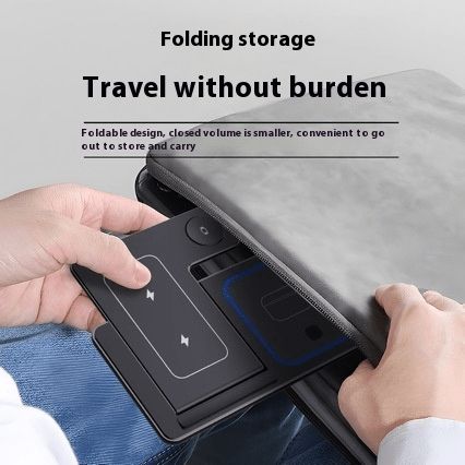 3 In 1 LED Fast Wireless Charger Stand Foldable Charging Station - Cozy & Co. Market