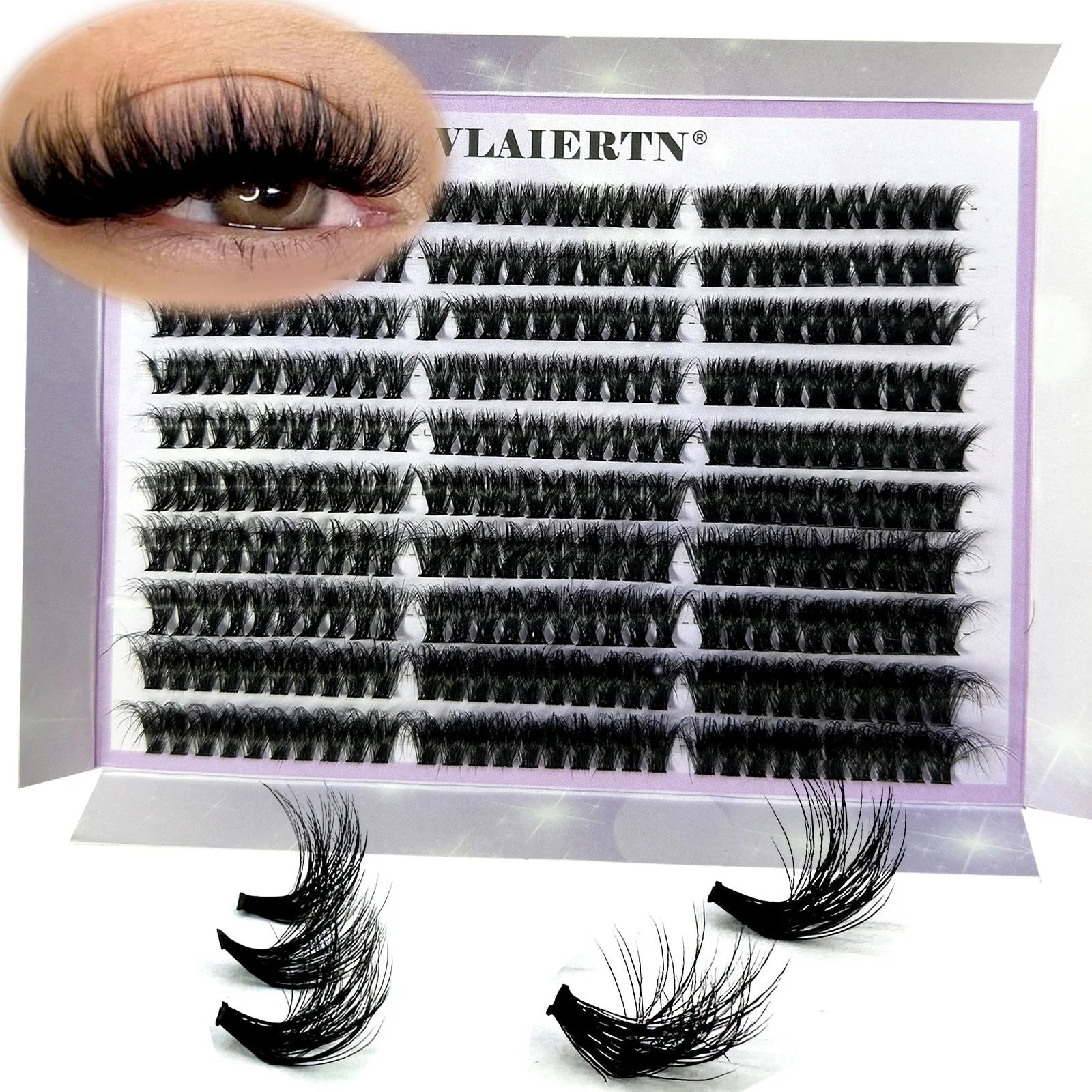 300/120PCS 5D Fluffy Cluster Lashes 30D-100D Natural Thick Eyelash Clusters Individual Lashes DIY Eyelashes Extension Makeup - Cozy & Co. Market