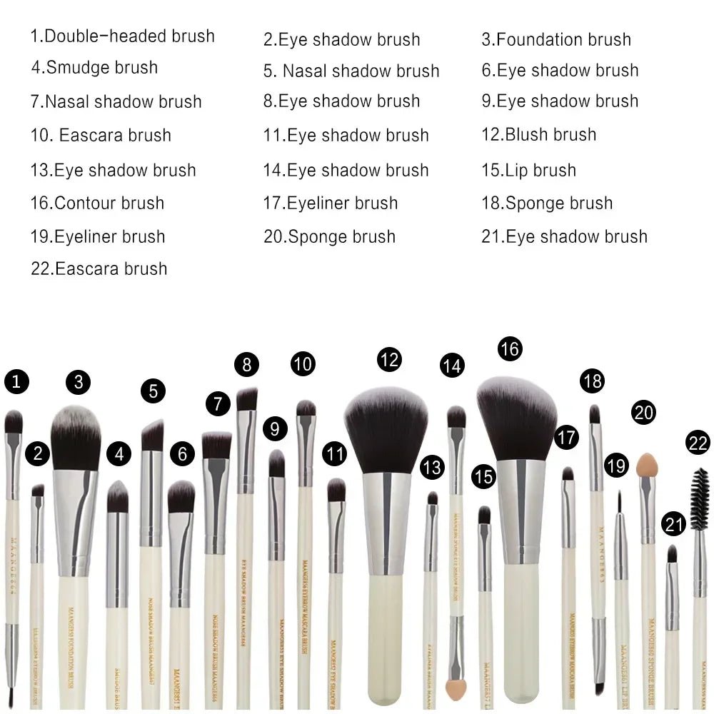 3/13/22pcs Professional Makeup Brushes Tools Set Make Up Brush Tools Kits for Eyeshadow Eyeliner Cosmetics Brushes Maquiagem - Cozy & Co. Market