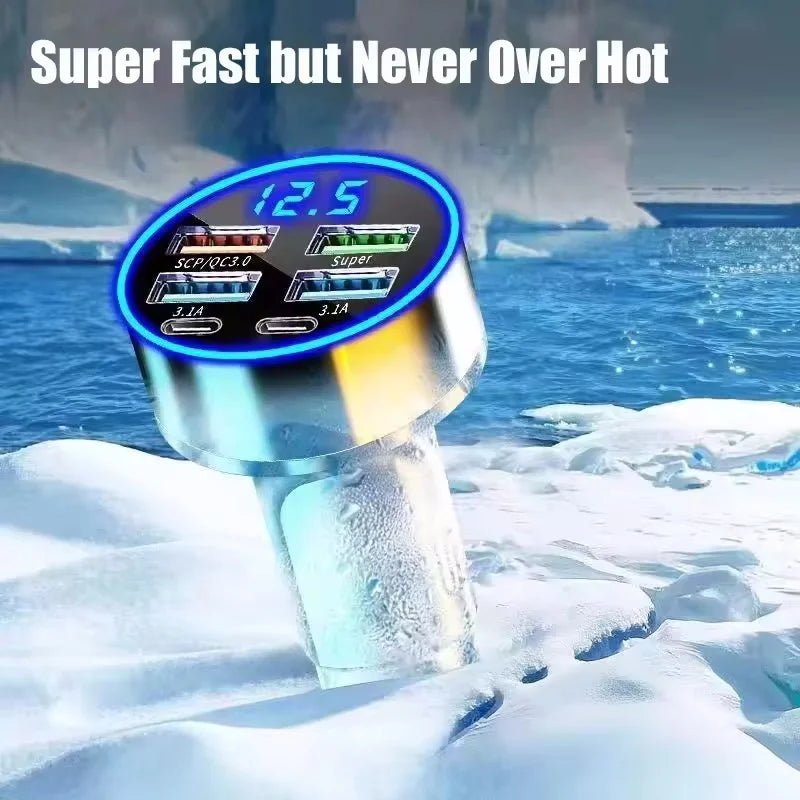 350W USB Car Charger PD QC3.0 USB C Car Phone Charger Type C Adapter for iPhone Samsung Huawei Xiaomi Quick Charge ﻿ - Cozy & Co. Market