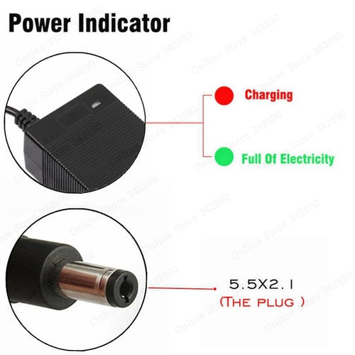 36V 2A battery charger Output 42V 2A Charger Input 100-240 VAC Lithium Li-ion Li-poly Charger For 10Series 36V Battery - Cozy & Co. Market