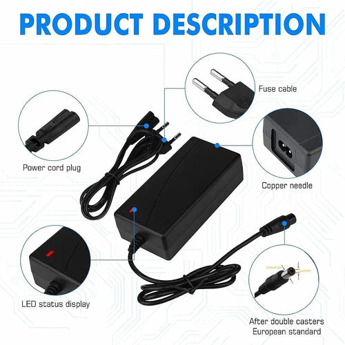 36V/42V charger Lithium battery charger Output 42V2A input 100-240V AC Lithium Li-poly charger For 10series 36v charger lithium - Cozy & Co. Market