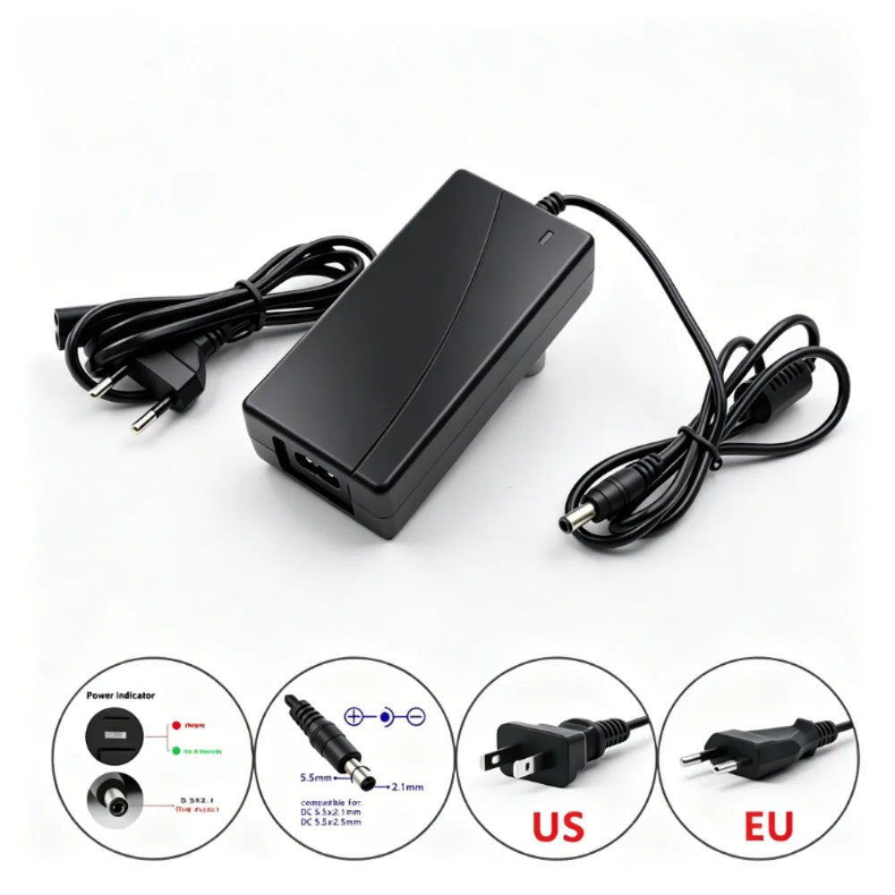 36V/42V charger Lithium battery charger Output 42V2A input 100-240V AC Lithium Li-poly charger For 10series 36v charger lithium - Cozy & Co. Market