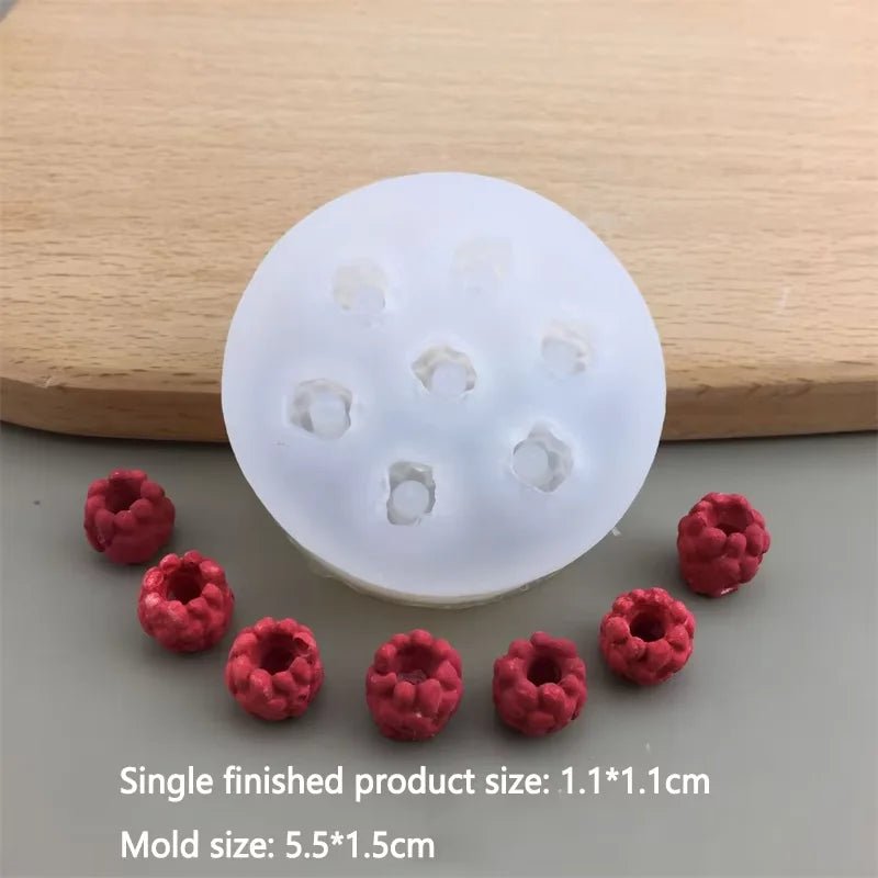 3D Simulation Fruit Candle Silicone Mold Blueberry Raspberry Shaped Fondant Mould DIY Chocolate Baking Mold Cake Decorating Tool - Cozy & Co. Market