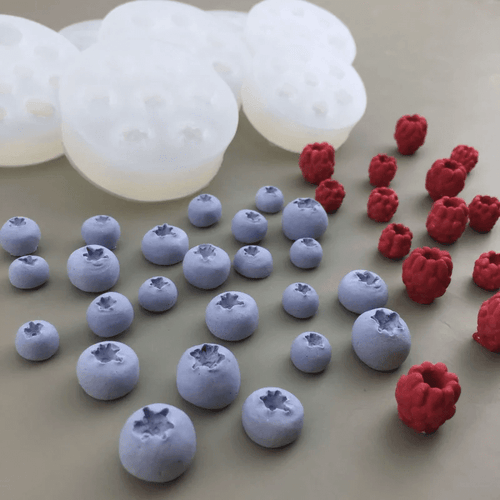 3D Simulation Fruit Candle Silicone Mold Blueberry Raspberry Shaped Fondant Mould DIY Chocolate Baking Mold Cake Decorating Tool - Cozy & Co. Market