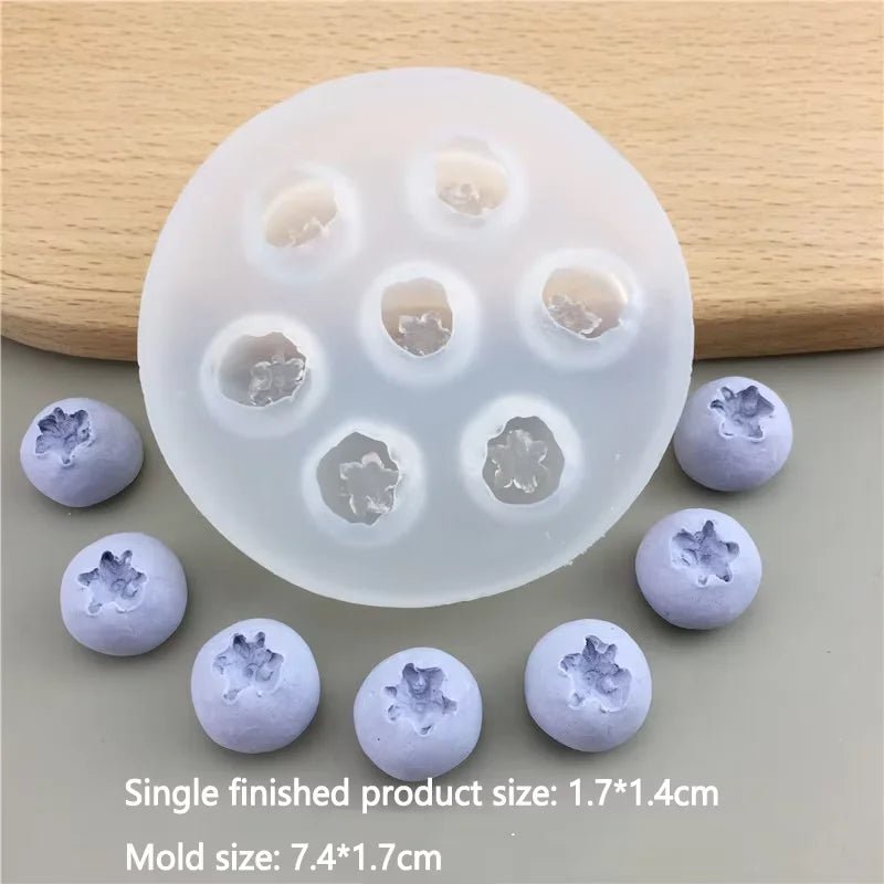 3D Simulation Fruit Candle Silicone Mold Blueberry Raspberry Shaped Fondant Mould DIY Chocolate Baking Mold Cake Decorating Tool - Cozy & Co. Market