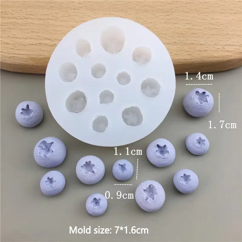 3D Simulation Fruit Candle Silicone Mold Blueberry Raspberry Shaped Fondant Mould DIY Chocolate Baking Mold Cake Decorating Tool - Cozy & Co. Market