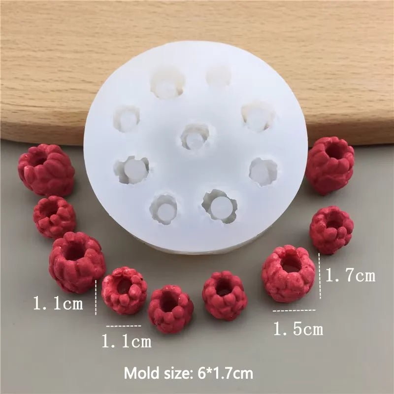 3D Simulation Fruit Candle Silicone Mold Blueberry Raspberry Shaped Fondant Mould DIY Chocolate Baking Mold Cake Decorating Tool - Cozy & Co. Market