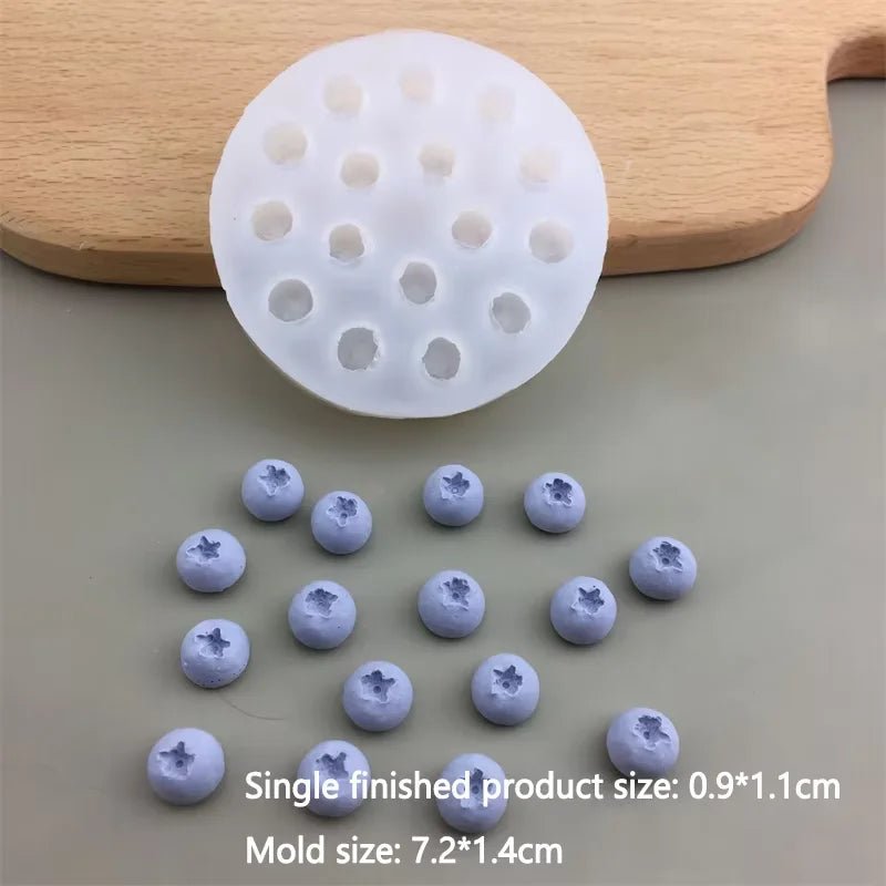 3D Simulation Fruit Candle Silicone Mold Blueberry Raspberry Shaped Fondant Mould DIY Chocolate Baking Mold Cake Decorating Tool - Cozy & Co. Market
