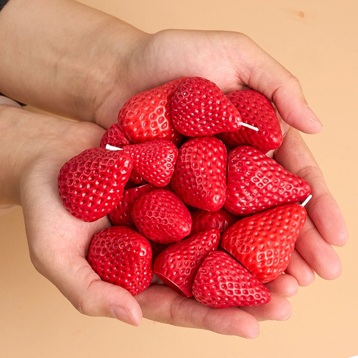 3D Strawberry Aromatherapy Candle Silicone Mold DIY Handmade Romantic Scented for Valentine's Day Party Home Decor Birthday Gift - Cozy & Co. Market