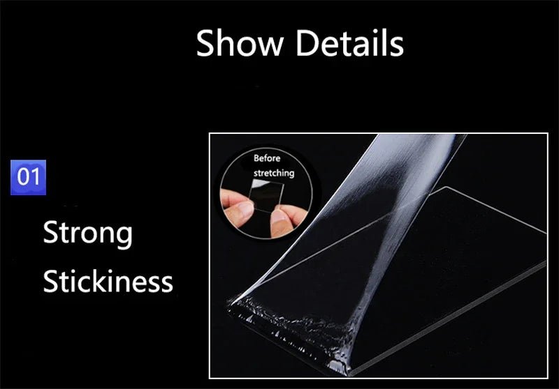 3M Nano Tape Double Sided Tape Transparent Reusable Waterproof Adhesive Tapes Cleanable Kitchen Bathroom Supplies Tapes - Cozy & Co. Market