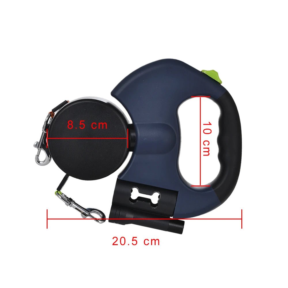 3m Retractable Dog Leash For Small Dogs Reflective Dual Pet Leash Lead 360 Swivel No Tangle Double Dog Walking Leash With Lights - Cozy & Co. Market
