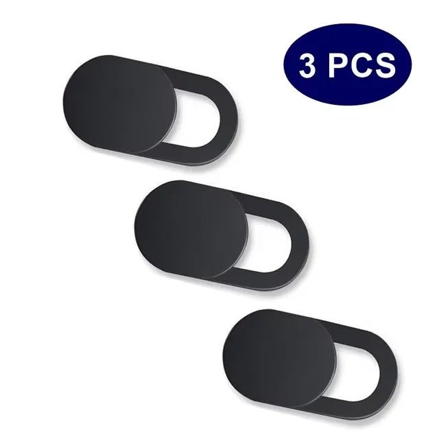 3pcs Black Plastic Webcam Cover Anti-hacker Shutter Privacy Protection Slide Shutter Shield for Smartphone Laptop Desktop Camera - Cozy & Co. Market