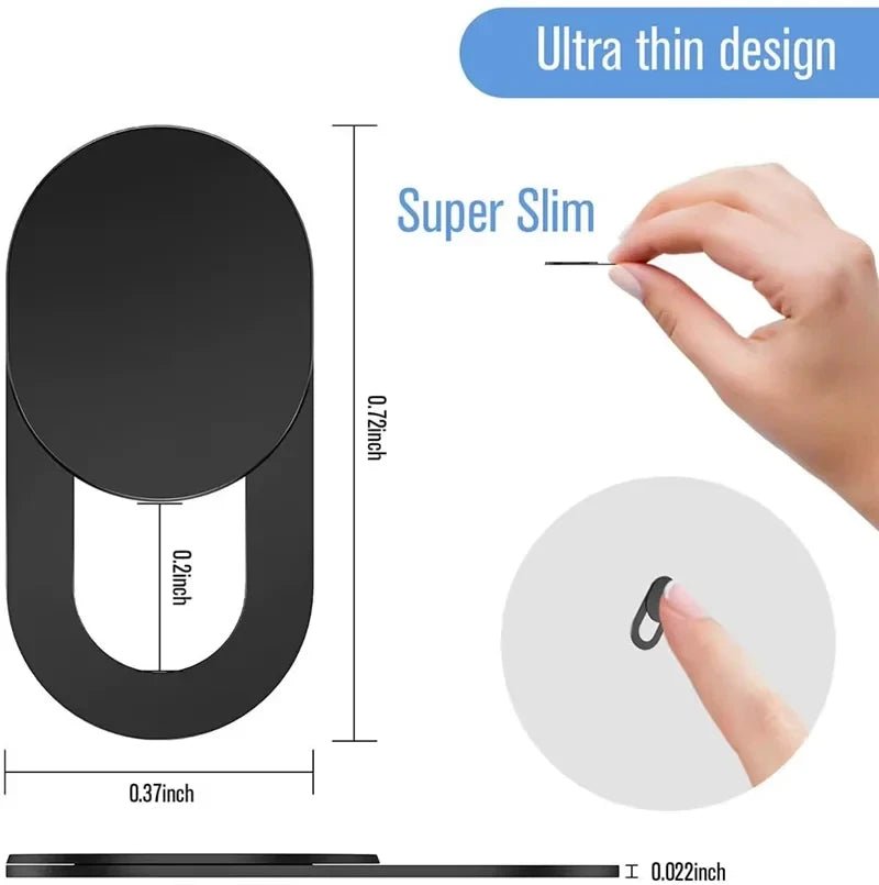 3pcs Black Plastic Webcam Cover Anti-hacker Shutter Privacy Protection Slide Shutter Shield for Smartphone Laptop Desktop Camera - Cozy & Co. Market