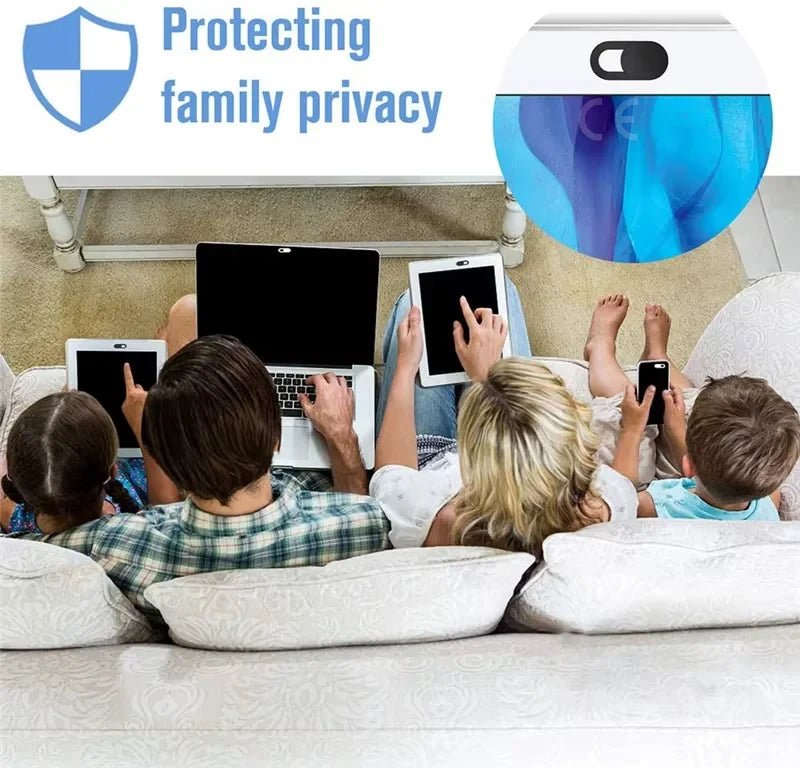 3pcs Black Plastic Webcam Cover Anti-hacker Shutter Privacy Protection Slide Shutter Shield for Smartphone Laptop Desktop Camera - Cozy & Co. Market