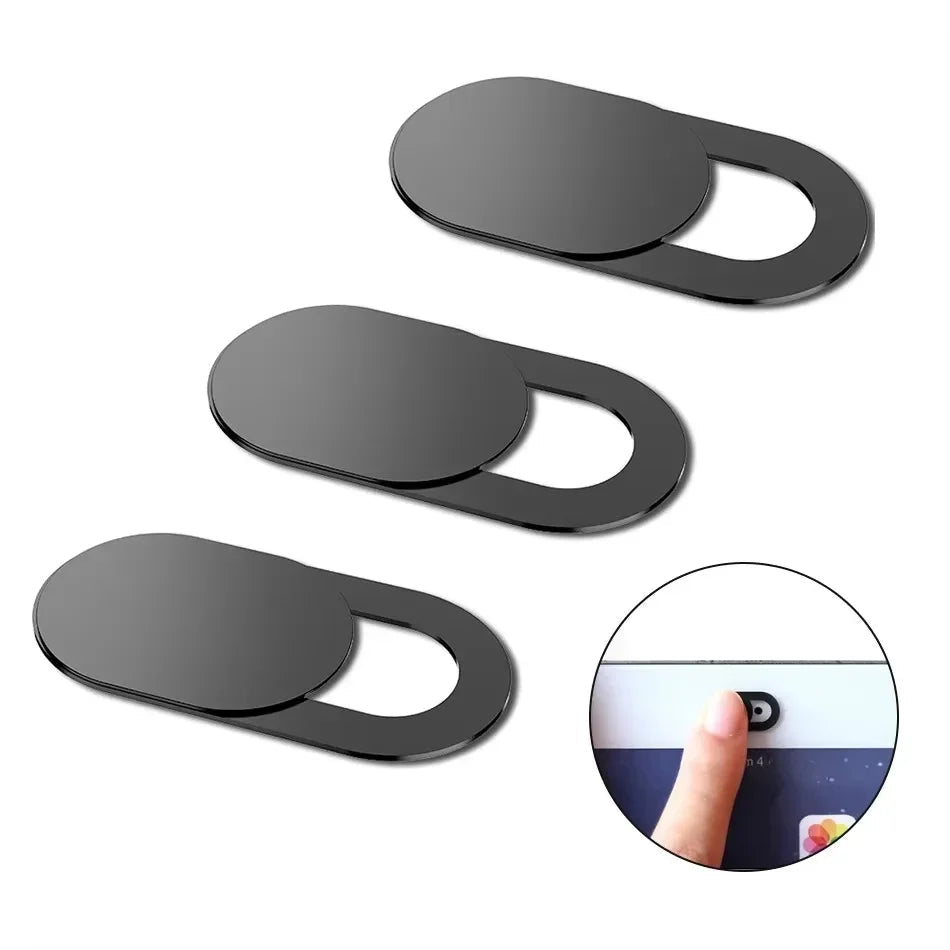 3pcs Black Plastic Webcam Cover Anti-hacker Shutter Privacy Protection Slide Shutter Shield for Smartphone Laptop Desktop Camera - Cozy & Co. Market