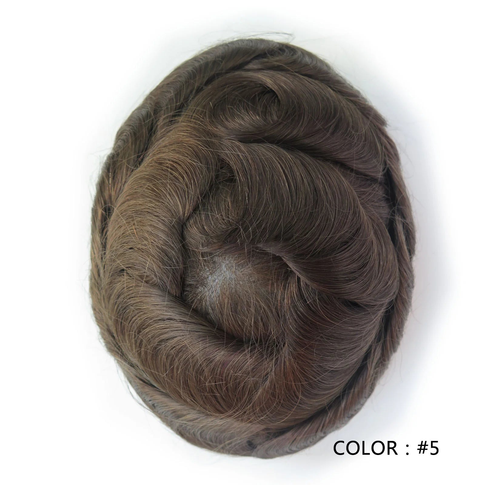 4 Ultra Thin Skin Men's Indian Hair Remy Toupee Antibacterial PU Base Hair Replacement System Natural V-looped Hairline - Cozy & Co. Market