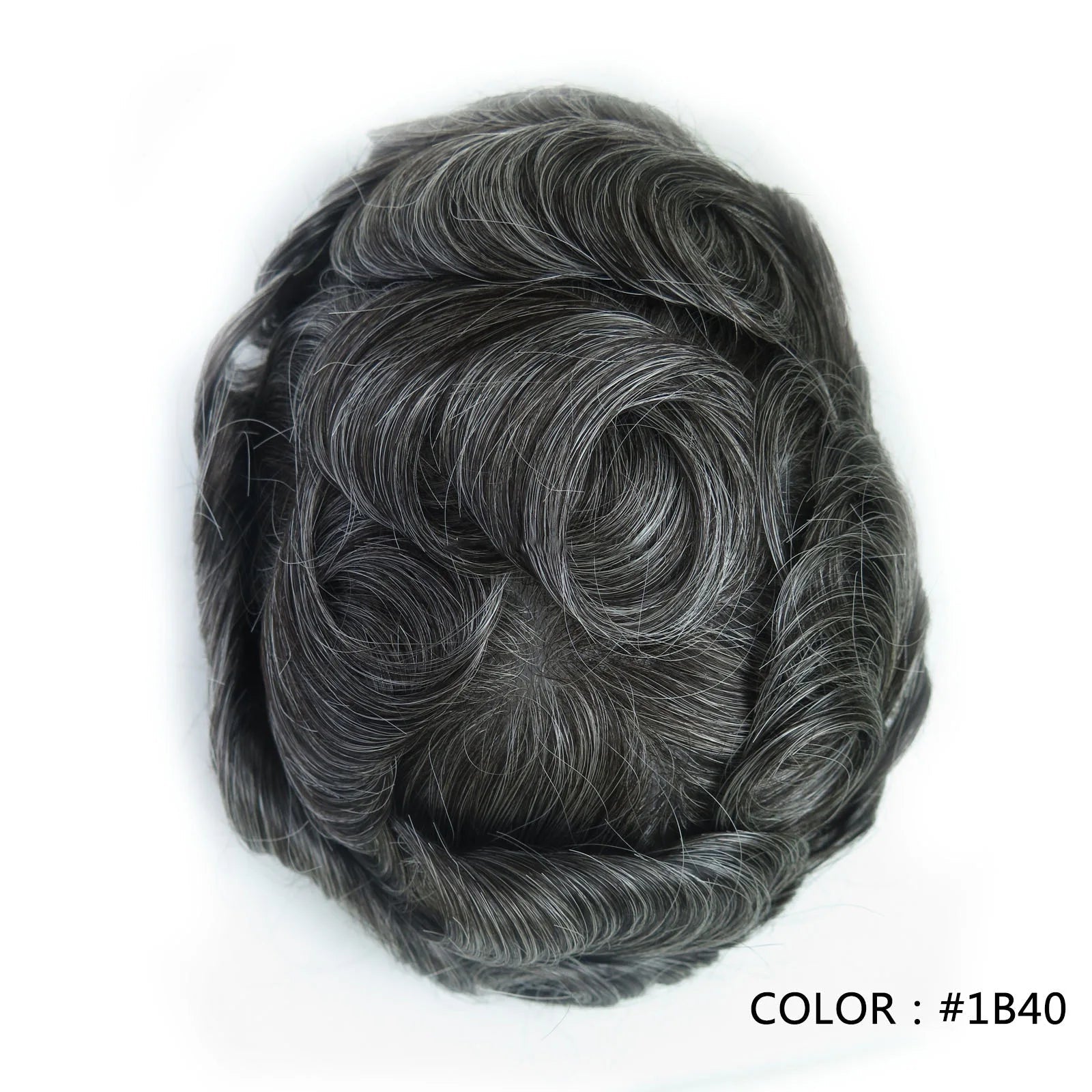 4 Ultra Thin Skin Men's Indian Hair Remy Toupee Antibacterial PU Base Hair Replacement System Natural V-looped Hairline - Cozy & Co. Market