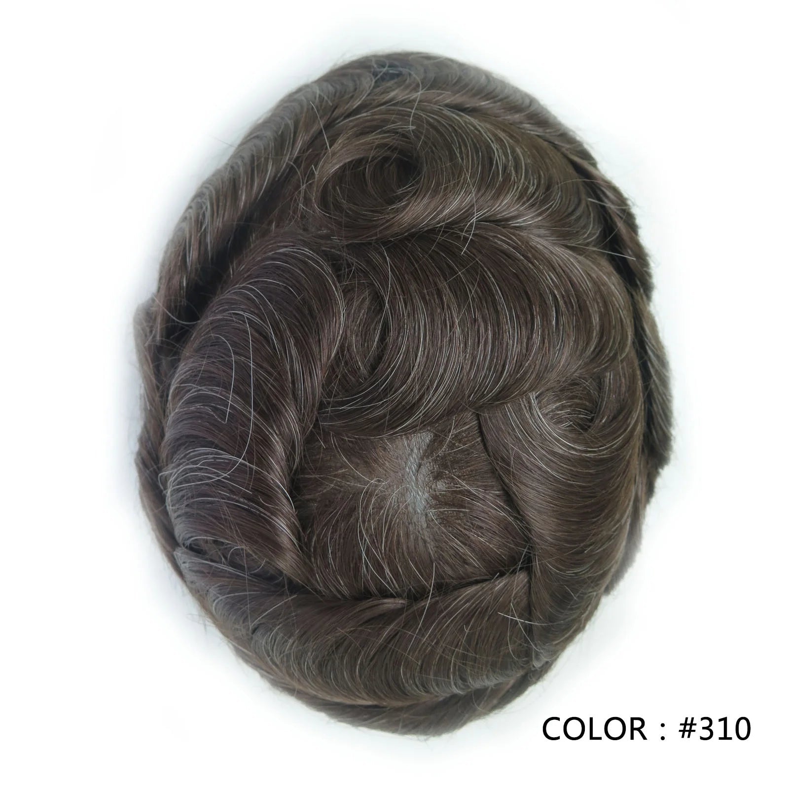 4 Ultra Thin Skin Men's Indian Hair Remy Toupee Antibacterial PU Base Hair Replacement System Natural V-looped Hairline - Cozy & Co. Market
