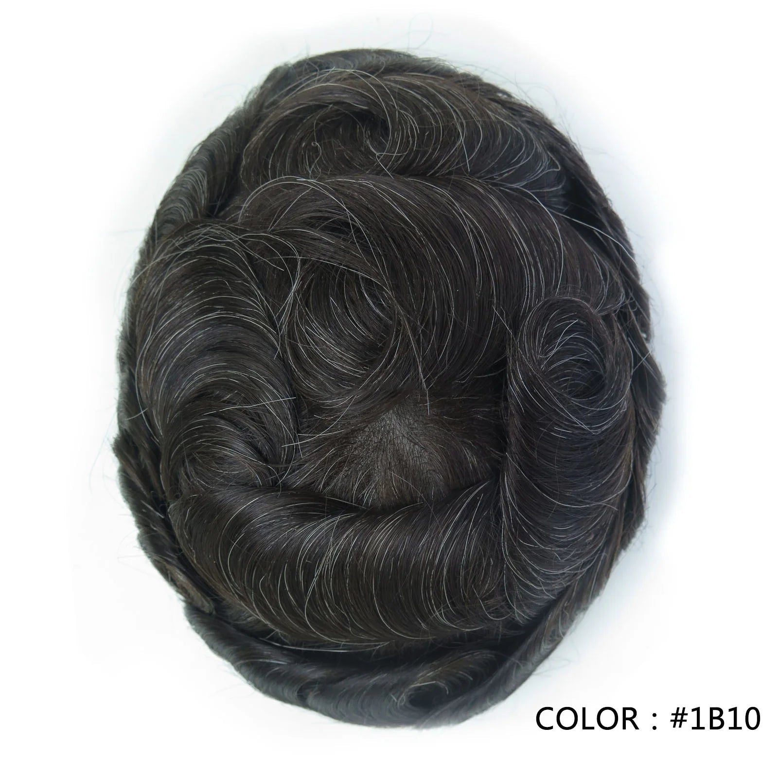 4 Ultra Thin Skin Men's Indian Hair Remy Toupee Antibacterial PU Base Hair Replacement System Natural V-looped Hairline - Cozy & Co. Market
